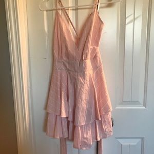 Windsor pink stripe romper